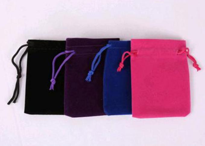 Di prim'ordine riciclabile materiale del nero della borsa del cordone del velluto di Fashional