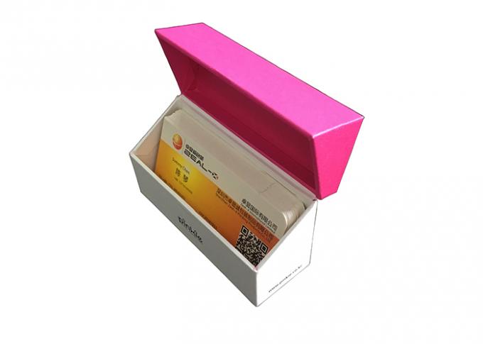 Contenitore di regalo di timbratura caldo del magnete che imballa superficie strutturata con colore rosa