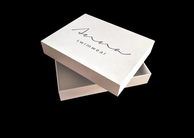 Dimensione su misura laminazione di carta di Matt della scatola bianca dello Swimwear con il coperchio