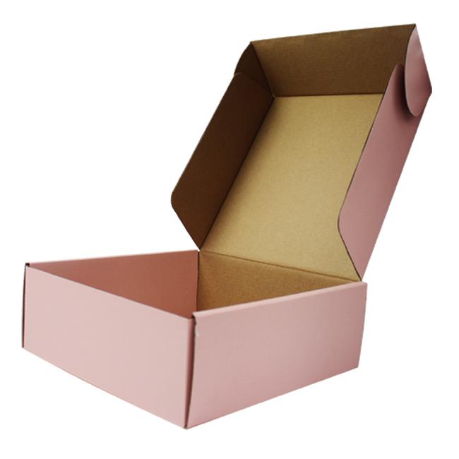 Il colore rosa ha stampato le scatole di spedizione logo di timbratura di oro di 27 x di 22 x di 6.5cm