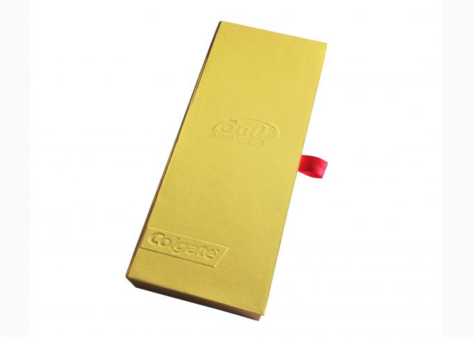 Imballaggio spesso dello spazzolino da denti del cartone della laminazione della carta di regalo dell'oro opaco opaco del contenitore