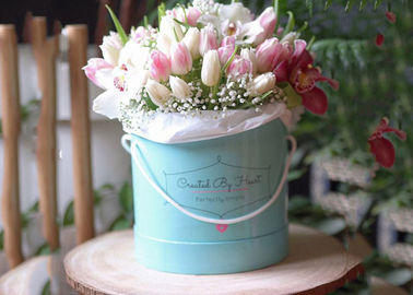 Porcellana Amichevole eco- operato di timbratura caldo di fiore del cartone del contenitore di Rosa del mazzo rotondo del fiore fabbrica