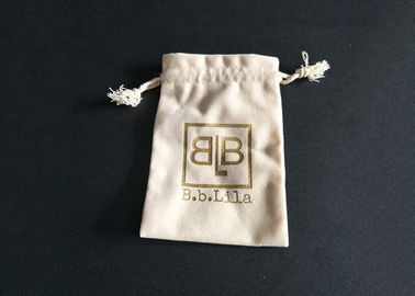 Porcellana Ha annunciato il logo stampato borse portatili dei gioielli del velluto con la laminazione della copertura fabbrica