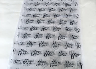 Porcellana Privo di acido amichevole eco- stampato logo nero bianco della carta da imballaggio del tessuto di colore fabbrica