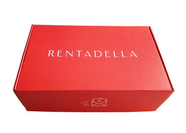 Porcellana Contenitore di regalo di carta rosso di lusso, scatola d&#039;imballaggio ondulata per i cappelli/imballaggio della decorazione fabbrica