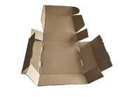 Contenitori pieghevoli di carta di Brown della laminazione della copertura, contenitore di regalo pieghevole del quadrato di Brown fornitore
