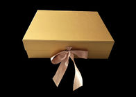 Il contenitore di regalo della carta rosa e di marmo ha personalizzato la stampa, contenitori di regalo vuoti impressi di logo fornitore