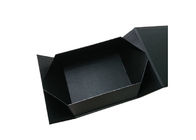 Il nero riciclabile che avvolge il contenitore di regalo di carta piegante per l'imballaggio delle scarpe o dei vestiti fornitore