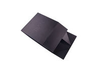Contenitori di regalo pieganti stampati logo UV del cartone, contenitori di regalo neri con i coperchi fornitore