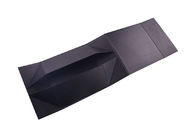 Contenitori di regalo pieganti stampati logo UV del cartone, contenitori di regalo neri con i coperchi fornitore