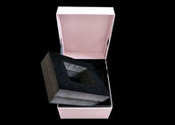 Coperchio dell'inserzione del vassoio della schiuma del contenitore di gioielli di colore e mestiere della base a forma di libro rosa fornitore
