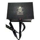 Forma piegante del libro nero dei contenitori di regalo di progettazione decorativa con il bello nastro fornitore