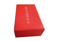Contenitore di regalo di carta rosso di lusso, scatola d'imballaggio ondulata per i cappelli/imballaggio della decorazione fornitore