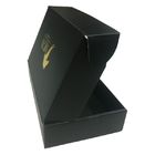 35 x 24 x 7cm hanno ondulato l'OEM di logo dell'oro dei contenitori di regalo con colore nero fornitore