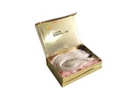 Imballaggio lucido di estensione dei capelli della carta dell'oro del contenitore a forma di magnetico di libro del cartone fornitore