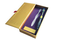 Imballaggio spesso dello spazzolino da denti del cartone della laminazione della carta di regalo dell'oro opaco opaco del contenitore fornitore