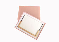 Coperchio rosa elegante e scatole basse, contenitori di regalo su misura del cartone di dimensione per l'album fornitore