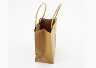 I sacchetti della spesa della carta del mestiere di Brown hanno stampato la superficie opaca della laminazione per l'imballaggio dei gioielli fornitore