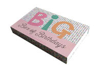 Progetti il regalo per il cliente fatto a mano variopinto della scatola a forma di libro che imballa per il vestito dalle ragazze fornitore