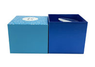 Il rivestimento UV d'imballaggio del contenitore del barattolo della crema di cura di pelle della scatola bassa e del coperchio blu 50ml sorge fornitore