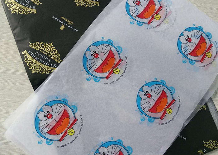 Carta da imballaggio del tessuto di seta a prova d'umidità con il modello stampato immagine del fumetto fornitore