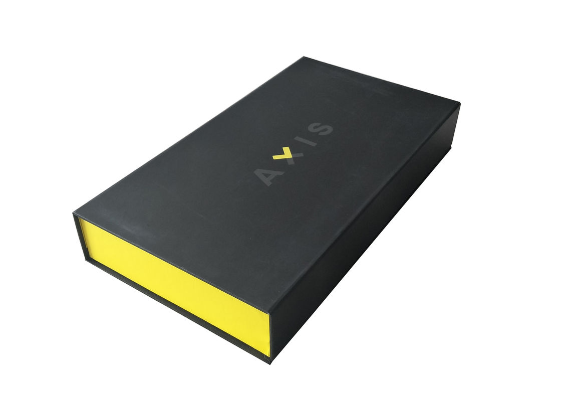 Superficie opaca d'imballaggio elettronica della laminazione della scatola a forma di libro magnetico nero opaco fornitore
