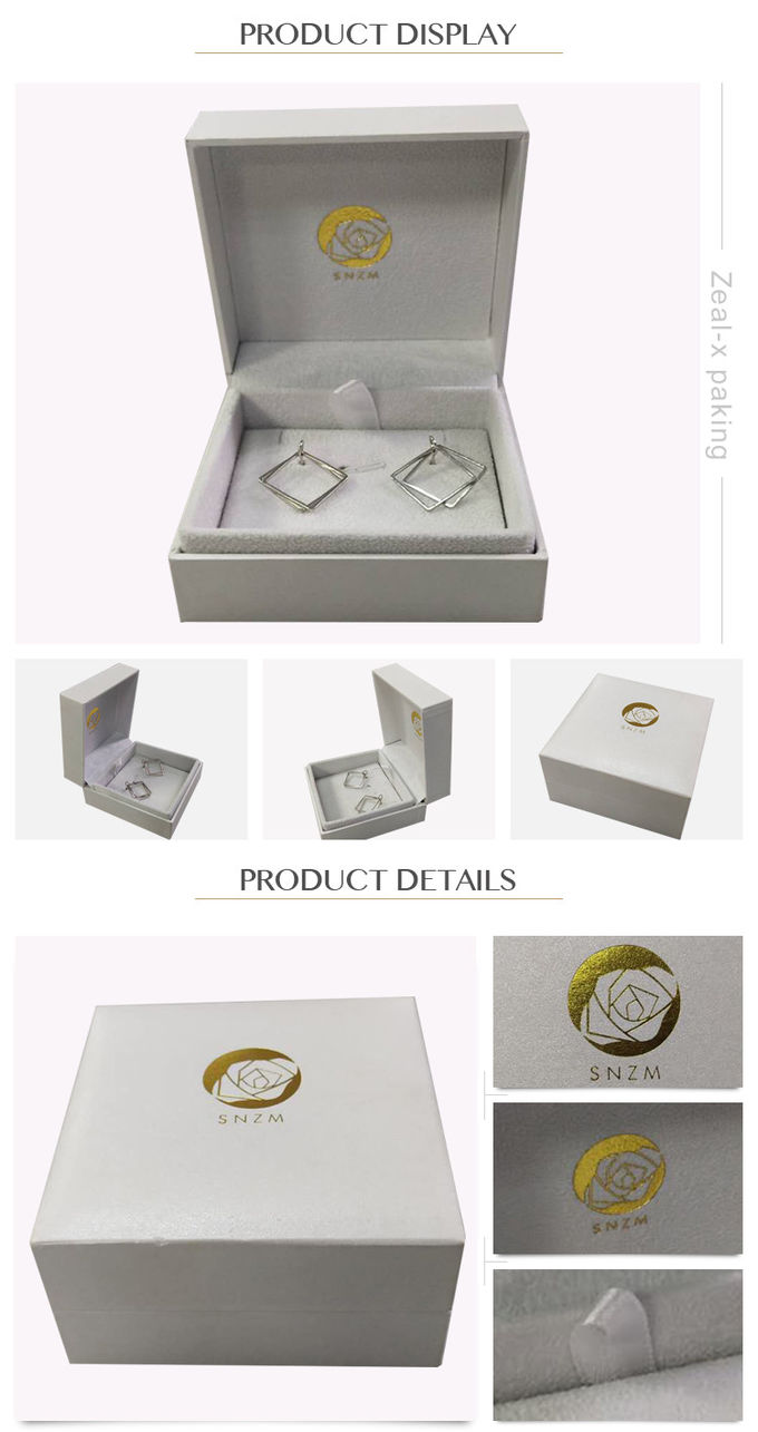 Cartone del contenitore di regalo della carta dei gioielli di Earing che imballa con il logo/dimensione su misura