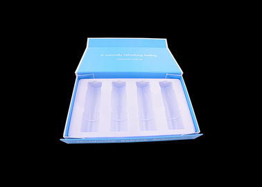 Porcellana Contenitore di imballaggio pieghevole cosmetico, contenitore di regalo piano bianco di sostegno interno pieghevole fabbrica
