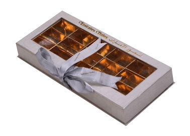 Porcellana Il contenitore di regalo della carta del commestibile CMYK/Pantone colora il cioccolato che imballa con la finestra del PVC fabbrica