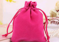 Piccolo del velluto di stile durevole di cordone delle borse del cotone della falda rosa delicatamente colorato fornitore